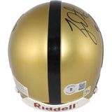 Ty Detymer Autographed/Signed Heisman Trophy VSR4 Gold Mini Helmet Beckett 52746