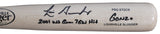 D-Backs Luis Gonzalez "2x Insc" Signed Blonde Louisville Slugger Bat BAS Witness