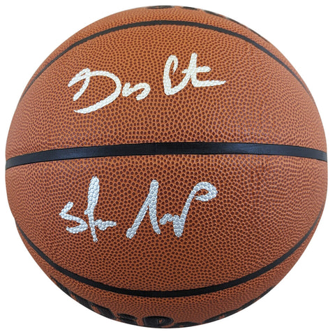 Sonics Gary Payton & Shawn Kemp Authentic Signed Wilson Basketball BAS Witnessed