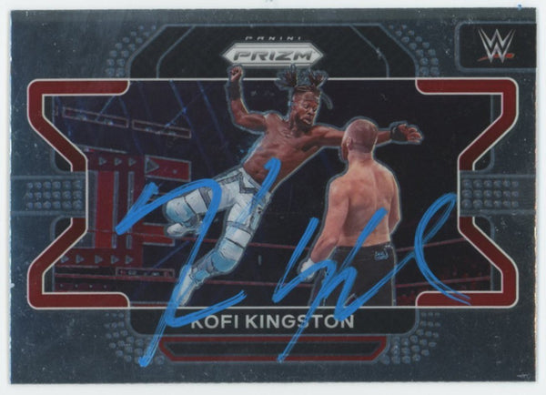 Kofi Kingston WWE Authentic Signed 2022 Panini Prizm #16 Card BAS #BS86725