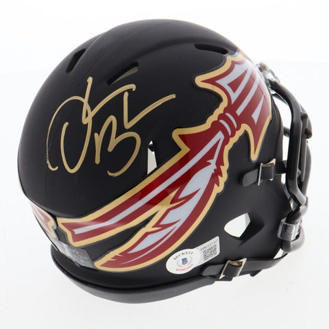 Derrick Brooks Signed Florida State Seminole AMP Speed Mini Helmet (Beckett) FSU