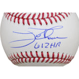 Jim Thome Autographed/Signed Cleveland Indians OML Baseball 612 HR Beckett 50924