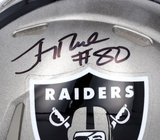 Jerry Rice Autographed Oakland Raiders Flash Speed Mini Helmet Fanatics
