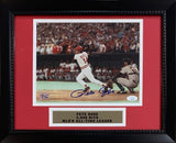 Pete Rose Autographed Signed Framed Baseball 8x10 Photo 4192 4256 Hit JSA COA