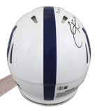 Colts Edgerrin James & Eric Dickerson Signed F/S Speed Proline Helmet BAS Wit