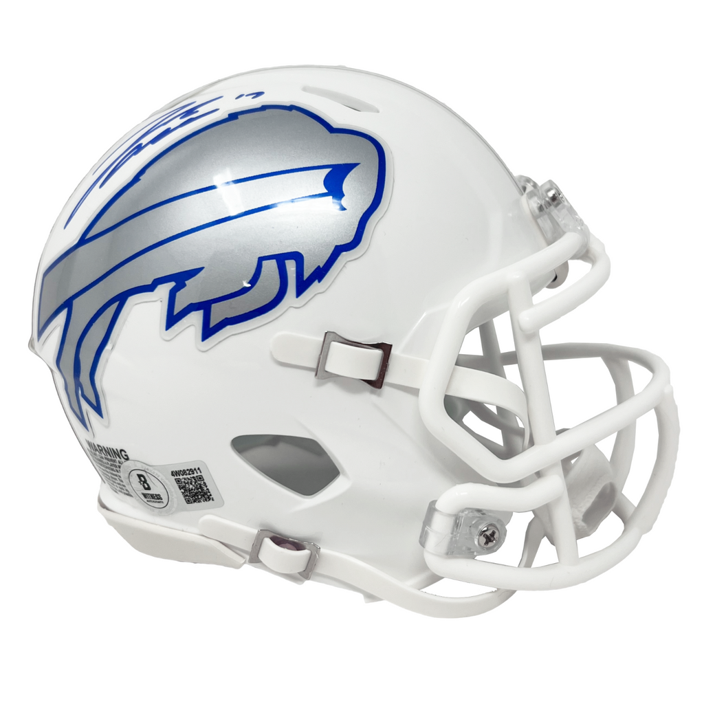 Josh Allen Buffalo Bills Signed Riddell 2025 Rivalries Mini Helmet BAS ...