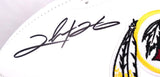 Clinton Portis Autographed Washington Logo Football- Beckett W Hologram *Black