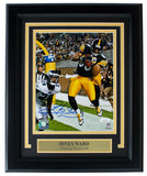 Hines Ward Signed Framed Pittsburg Steelers 8x10 Vs Eagles Photo JSA ITP