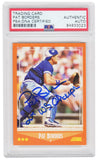 Pat Borders Signed 1988 Score Traded Rookie Card #99T w/Champ (PSA Encapsulated)