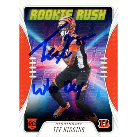 Tee Higgins Autographed Rookies and Stars Who Dey Trading Card Beckett 48923