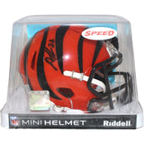 Dax Hill Autographed/Signed Cincinnati Bengals Mini Helmet Beckett 42765