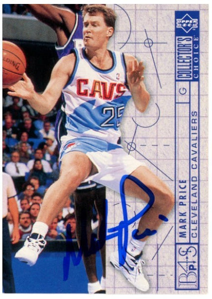Mark Price Autographed/Signed 94-95 Upper Deck #376 Trading Card Beckett 52564