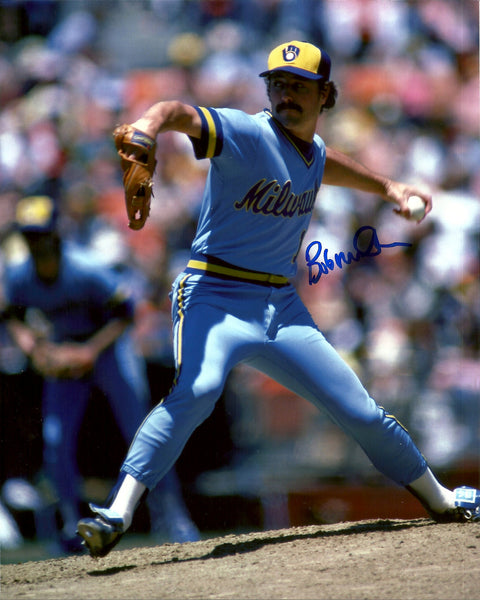 Brewers Pitcher BOB McCLURE Signed 8x10 Photo #3 AUTO - 1982 World Series