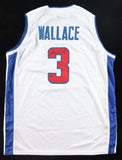 Ben Wallace Signed Detroit Pistons Jersey (Steiner) 2004 NBA Champion / Center