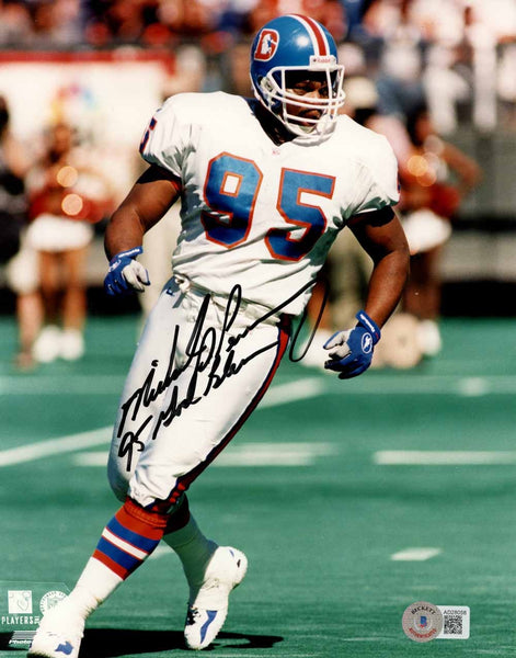 Michael Dean Perry Autographed Denver Broncos 8x10 Photo Beckett 51071