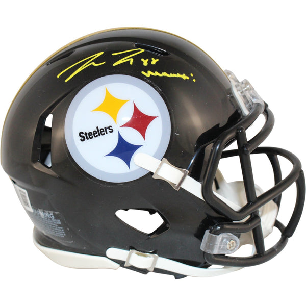 Pat Freiermuth Autographed Pittsburgh Steelers Mini Helmet Beckett Witness 53147