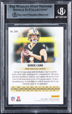 Saints Derek Carr Authentic Signed 2023 Prestige #209 Card BAS Slabbed