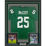Framed Signed LeSean McCoy 35x39 Philadelphia Kelly Green Jersey JSA COA