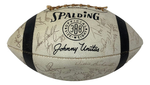 AS-IS 1966 Baltimore Colts 48 Team Signed Spalding Football PSA/DNA LOA