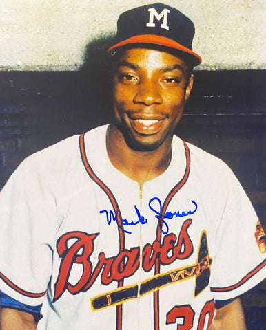 Milwaukee Braves MACK JONES Signed 8x10 Photo #1 AUTO