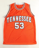 Bernard King Signed Tennessee Volunteers Jersey (Beckett) 1977 1st Rnd Pk / Nets