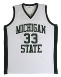 Michigan State Magic Johnson Authentic Signed White Jersey BAS Witnessed