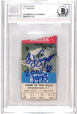 OJ Simpson Autographed/Signed 10/07/73 Ticket Stub Insc. Beckett 42710