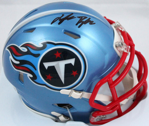 Treylon Burks Signed Tennessee Titans Flash Speed Mini Helmet-Beckett W Hologram