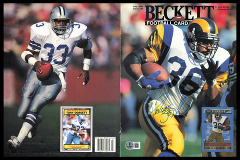 Jerome Bettis Autographed Signed Beckett Magazine Cover Rams Beckett QR #BS36784