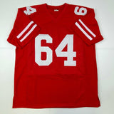 Autographed/Signed YA Y.A. Tittle HOF 71 #64 San Francisco Red Jersey JSA COA