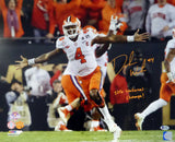 DESHAUN WATSON AUTOGRAPHED 16X20 PHOTO CLEMSON 2016 CHAMPS! BECKETT 117275