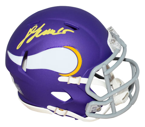 DALLAS TURNER AUTOGRAPHED SIGNED MINNESOTA VIKINGS SPEED MINI HELMET BECKETT