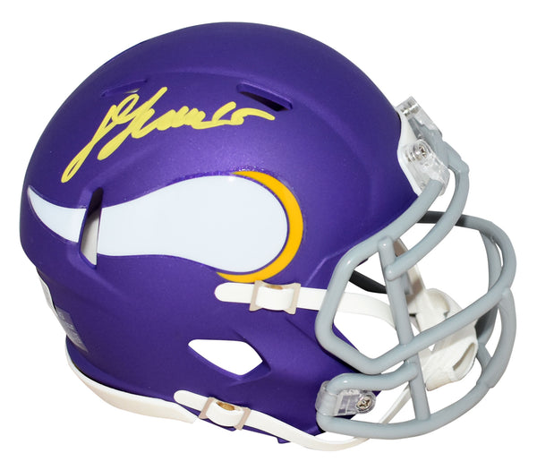 DALLAS TURNER AUTOGRAPHED SIGNED MINNESOTA VIKINGS SPEED MINI HELMET BECKETT