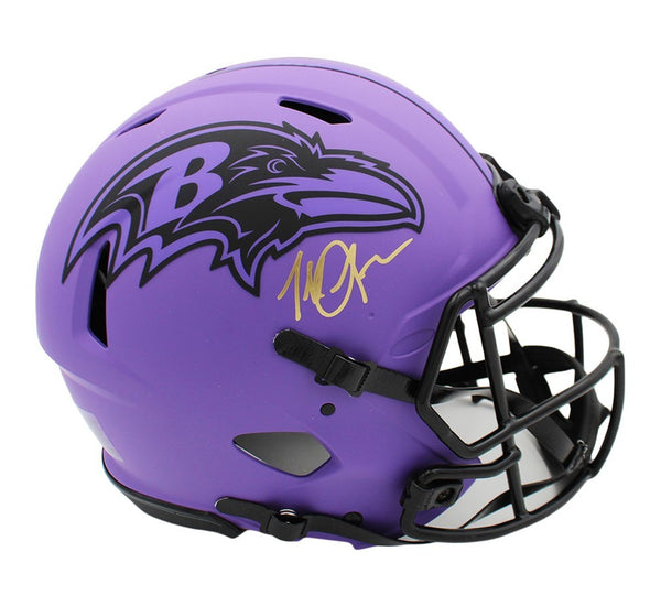 Terrell Suggs Signed Baltimore Ravens Speed Authenic Rave NFL Helmet