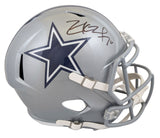 Cowboys Zack Martin Signed Full Size Speed Rep Helmet W/ Case BAS Witnessed