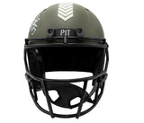 Troy Polamalu Signed Full Size Salute To Service Replica Helmet Beckett 178388