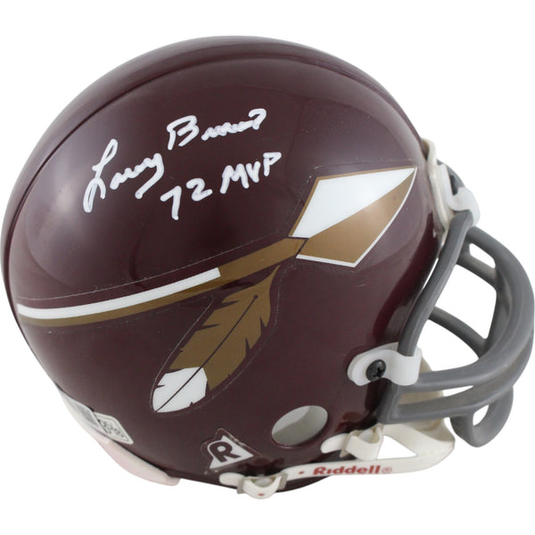 Larry Brown Signed Washington Redskins TB 65-69 VSR4 Mini Helmet Beckett 49223