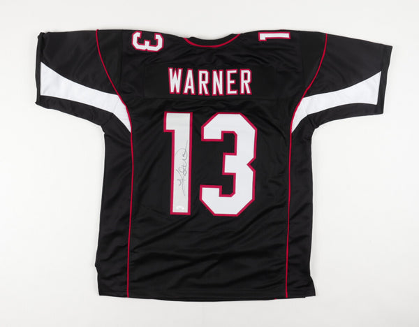 Kurt Warner Signed Arizona Cardinals Black Jersey (JSA COA) Super Bowl XLIII Q.B