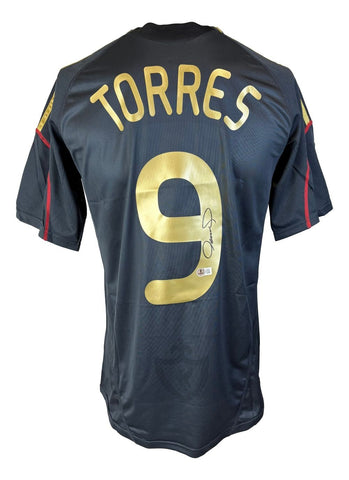 Fernando Torres Signed Liverpool Black Adidas Soccer Jersey BAS