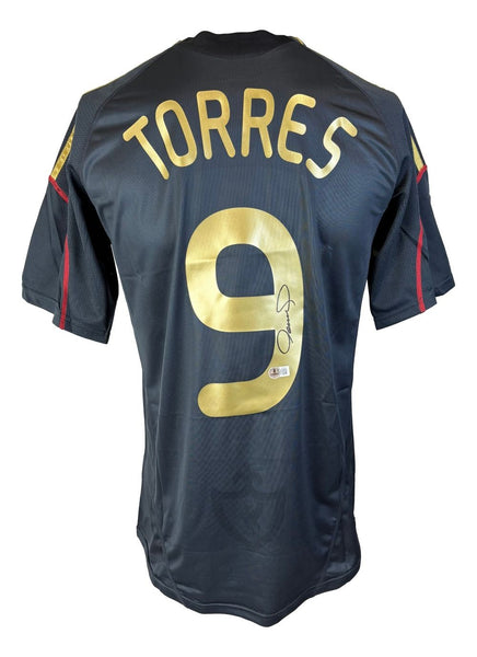 Fernando Torres Signed Liverpool Black Adidas Soccer Jersey BAS