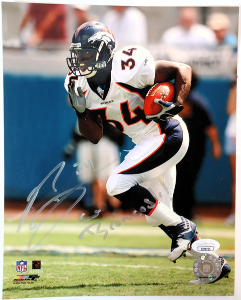 Tyrone Braxton Autographed/Inscribed "GO Broncs!!" 8x10 Photo JSA COA