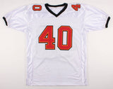 Mike Alstott Signed Tampa Bay Buccaneers Jersey (JSA COA) 6xPro Bowl Fullback