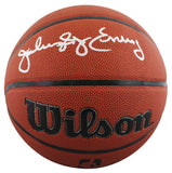 76ers Julius "Dr. J." Erving Signed Wilson Basketball W/ Case BAS Witnessed