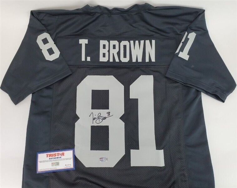 Tim Brown Signed Oakland Raiders Jersey (TriStar Hologram) All Pro Wid ...
