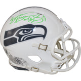 Brian Bosworth Signed Seattle Seahawks 24 STS Mini Helmet The Boz Beckett 53601