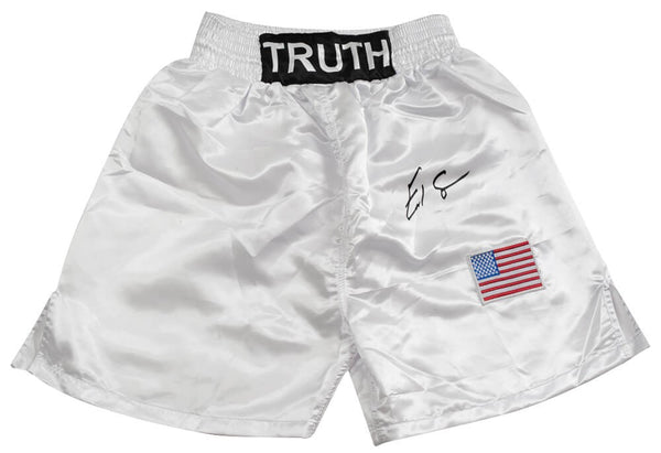 Errol Spence Jr Signed Truth White Custom Boxing Trunks- (BECKETT COA)