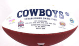 Larry Brown Autographed Dallas Cowboys Logo Football W/ SB MVP- Prova *Black