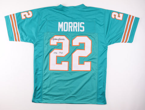 Mercury Morris Signed Miami Dolphins Jersey (JSA COA) Inscribed "1972 17-0" / RB