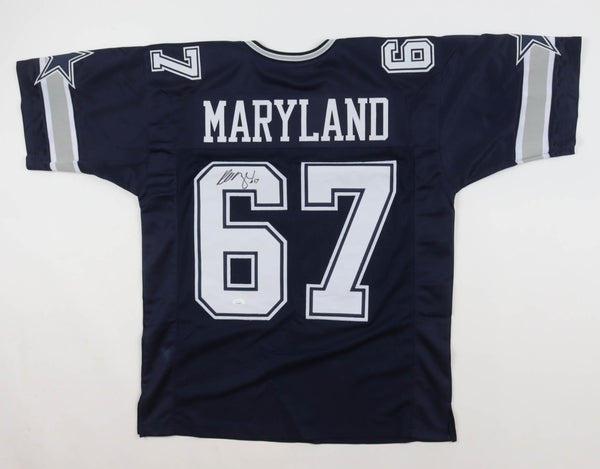 Russell Maryland Signed Dallas Cowboys Jersey (JSA COA) 3xSuper Bowl Champ / D.T