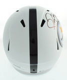 Jerome Bettis Signed Steelers Matte White Full Size Speed Helmet Beckett 155735